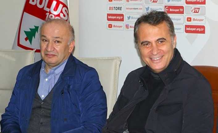 Boluspor Kulübü’nü ziyaret eden Beşiktaş Kulüp Başkanı Fikret Orman, milli
