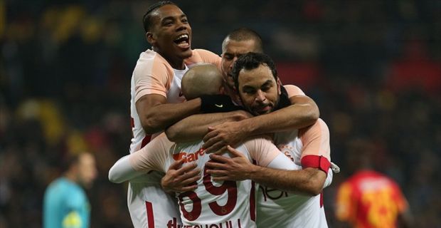 Galatasaray, Süper Lig'in 18. haftasında konuk olduğu Kayserispor'u 3-1 mağlup