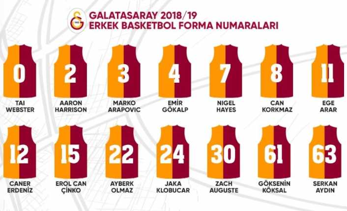 2018-2019 sezonunda Galatasaray Erkek Basketbol Takımı’nın kadrosunda yer alan oyuncuların