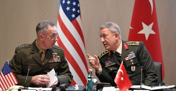 Genelkurmay Başkanı Orgeneral Akar'ın ABD Genelkurmay Başkanı Orgeneral Dunford ile