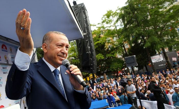 Cumhurbaşkanı Recep Tayyip Erdoğan, “Nereden nereye durmadık çalıştık koştuk George’a