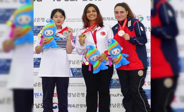 Güney Kore’de düzenlenen ISSF Bütün Dallar Dünya Şampiyonası’nda Şevval İlayda