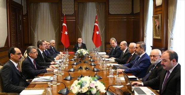 Cumhurbaşkanı Erdoğan başkanlığında Güvenlik Değerlendirme Toplantısı yapıldı.