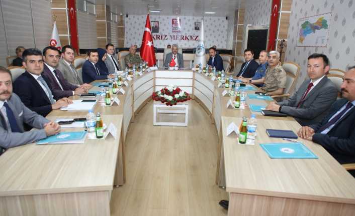 Erzincan’da İl Güvenlik ve Asayiş Koordinasyon Toplantısı ile Kaymakamlar Toplantısı