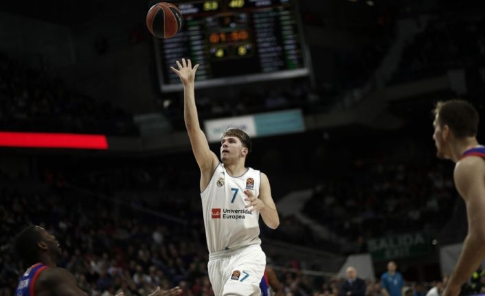 Real Madrid'in Sloven basketbolcusu Doncic, THY Avrupa Ligi'nde 29. haftanın