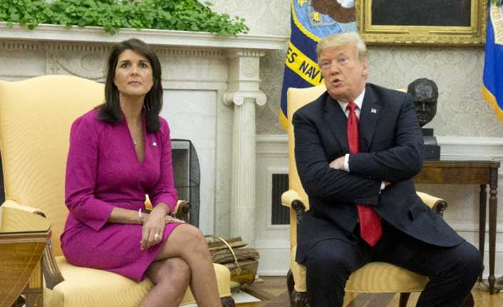 ABD’nin Birleşmiş Milletler (BM) Daimi Temsilcisi Nikki Haley, ABD Başkanı