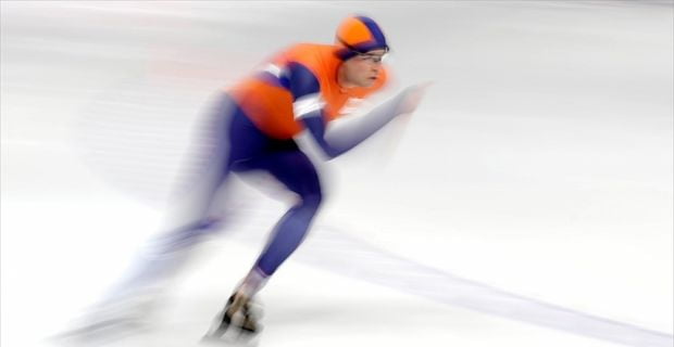 Güney Kore'nin PyeongChang kentinde devam eden Kış Olimpiyatları'nda Hollandalı Kramer,