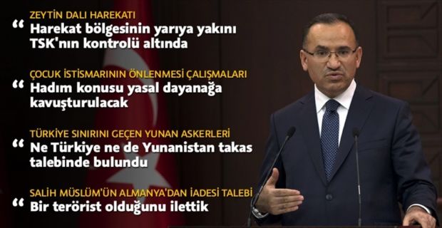 Başbakan Yardımcısı Bozdağ, çocuk istismarının önlenmesine dönük çalışmalara ilişkin, "Pek