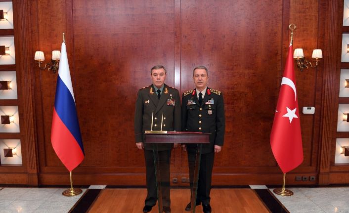 Genelkurmay Başkanı Orgeneral Hulusi Akar, Rusya Federasyonu Genelkurmay Başkanı Orgeneral