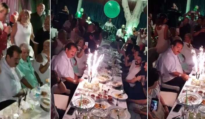 Bodrum’da önceki akşam Derya Tuna’nın doğum gününe katılan İbrahim Tatlıses