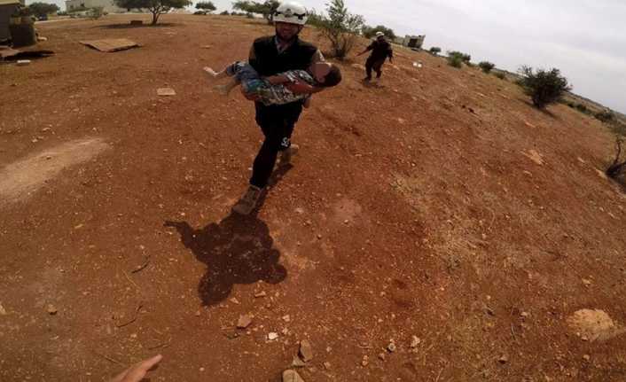 Rusya ve Esad rejimine ait uçakların Suriye’nin İdlib ve Hama