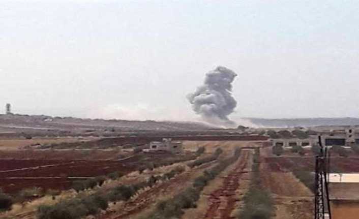 Rus uçakları İdlib’in güneyine saldırı düzenledi. 