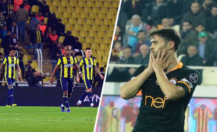 Süper Lig’de bu hafta rakiplerine mağlup olan Galatasaray ve Fenerbahçe,