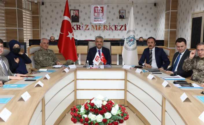 İl Güvenlik ve Asayiş Koordinasyon Toplantısı ile Kaymakamlar Toplantısı, Erzincan
