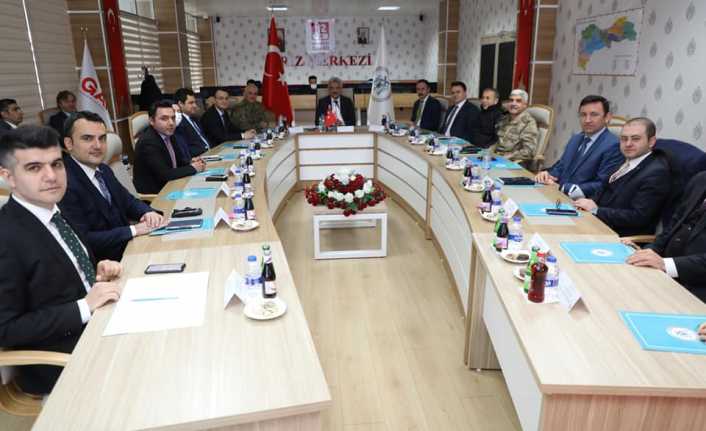 İl Güvenlik ve Asayiş Koordinasyon Toplantısı ile Kaymakamlar Toplantısı Düzenlendi.