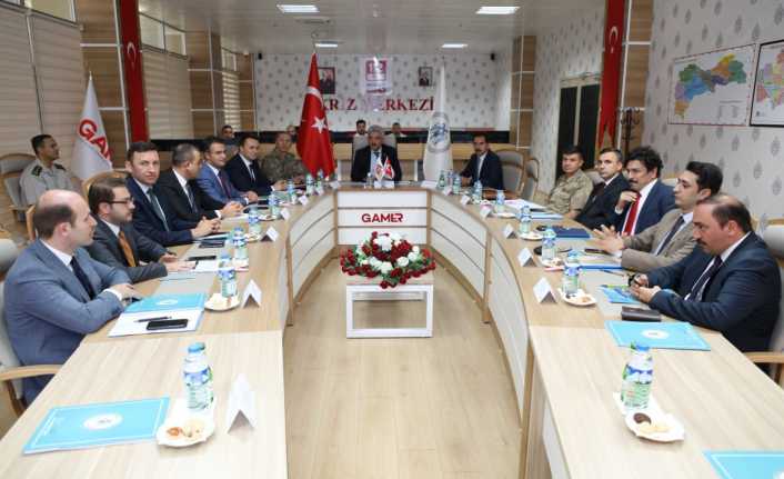 İl Güvenlik ve Asayiş Koordinasyon Toplantısı ile Kaymakamlar Toplantısı Erzincan