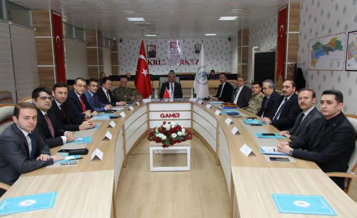İl Güvenlik ve Asayiş Koordinasyon Toplantısı ile Kaymakamlar Toplantısı Yapıldı