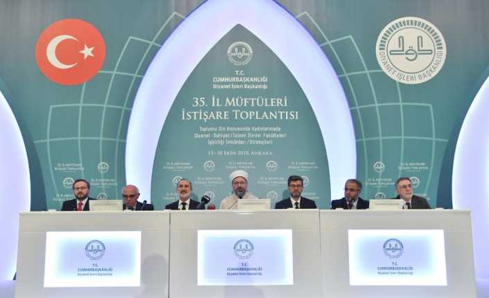 35. İl Müftüleri İstişare Toplantısı Sonuç Bildirgesi’ni açıklayan Diyanet İşleri