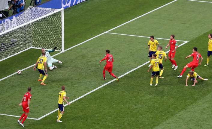2018 Dünya Kupası çeyrek final maçında İsveç’i 2-0 mağlup eden