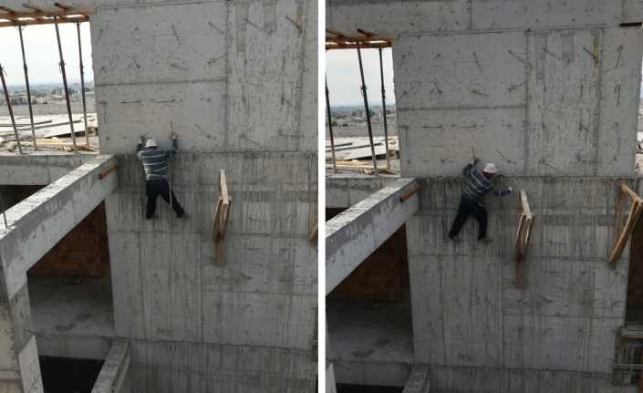 Osmaniye’nin Kadirli ilçesinde yapımı devam eden bir okul inşaatının 5’inci