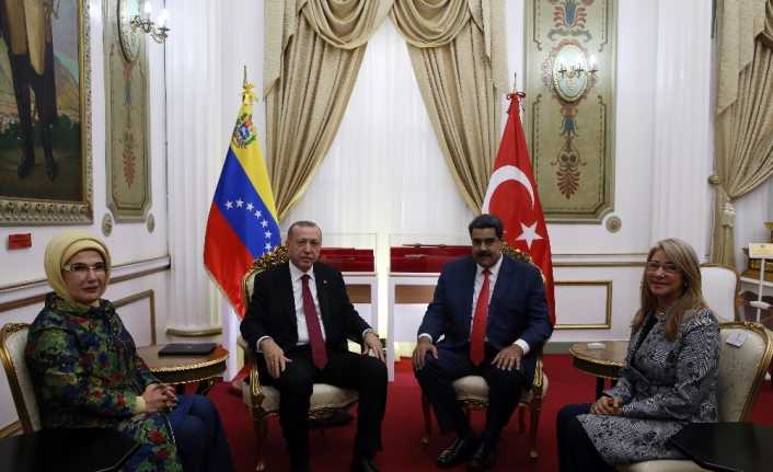Venezuela Devlet Başkanı Nicolas Maduro, Cumhurbaşkanı Recep Tayyip Erdoğan’ın ülkeye