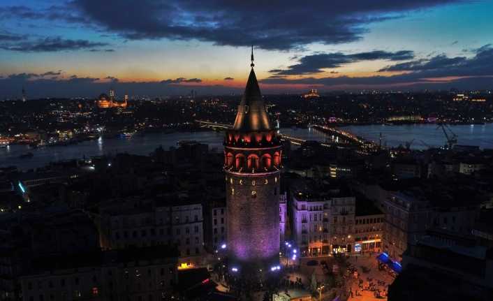 Işıklandırılan tarihi yapılar havadan görüntülendi İstanbul’un ışıklandırılan tarihi yapıları, rengarenk ışıklarıyla görsel şölen oluşturuyor.