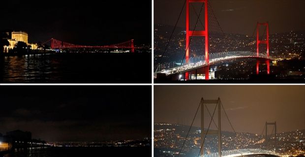 Doğal Hayatı Koruma Vakfı'nın tüm dünyada gerçekleştirdiği "Dünya Saati" etkinliği