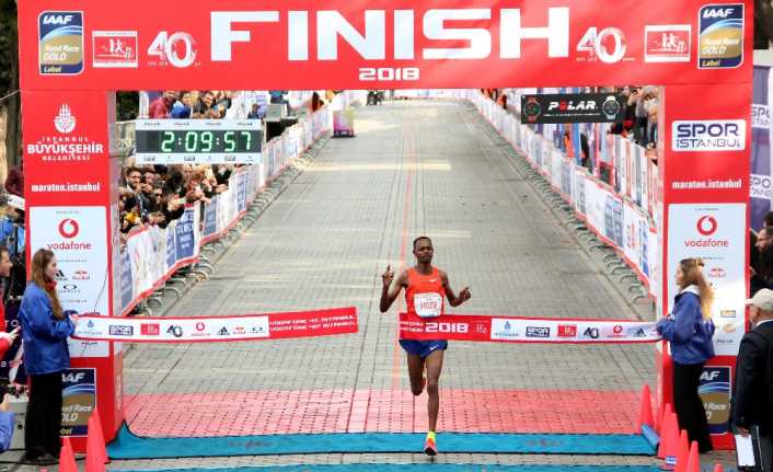 Vodafone 40. İstanbul Maratonu 42 km’de erkekler kategorisinde birinci Kenya’dan