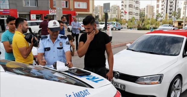 Geçen yıl kentte kural ihlali yapan araç sürücülere, 1 milyon