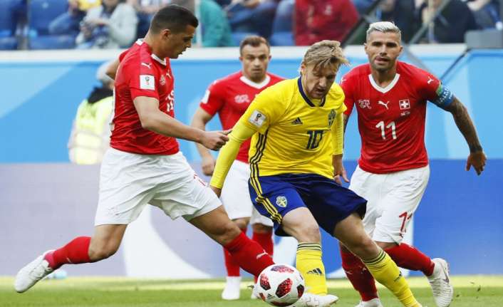 2018 Dünya Kupası son 16 turunda İsveç, İsviçre’yi 1-0 mağlup
