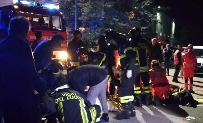 İtalya’nın doğusundaki kıyı şehri Ancona’da bir gece kulübünde yaşanan izdihamda