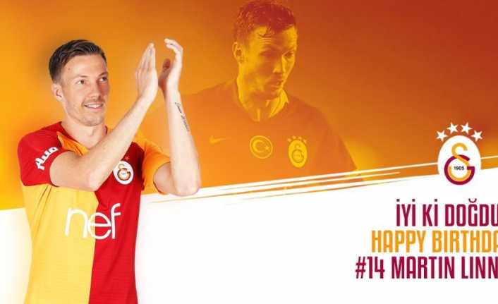 Galatasaray, Norveçli futbolcusu Martin Linnes’in 27. yaş gününü sosyal medya