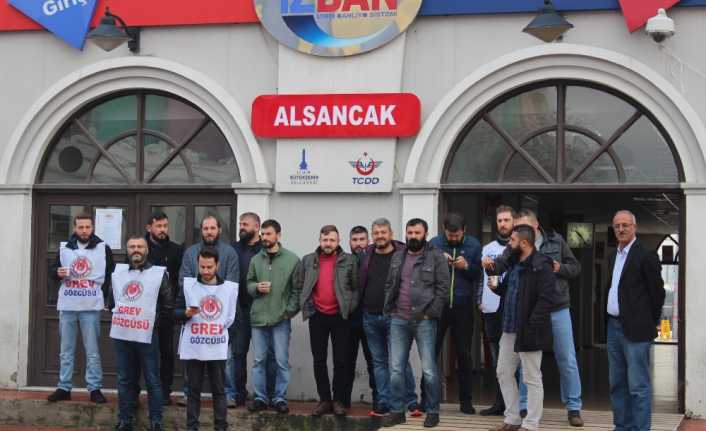 İzmir’de raylı sistemle toplu ulaşım hizmeti verilen İZBAN’da toplu iş