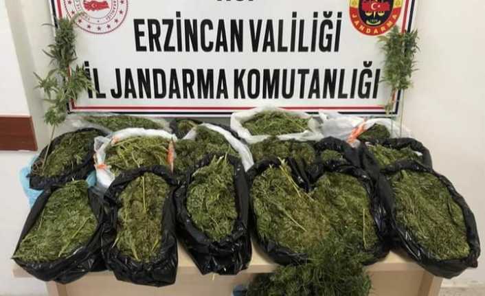 Erzincan'da jandarma ekiplerince düzenlenen operasyonda 4 bin 32 gram kubar,