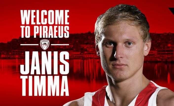 Yunan ekibi Olympiakos, Letonyalı basketbolcu Janis Timma ile 2 yıllık