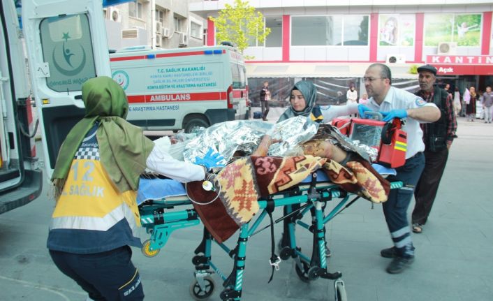 Konya’da gittiği ağaçlık bir alanda üzerine benzin döküp kendini yakan