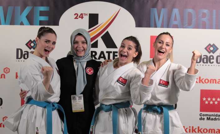İspanya’da devam eden 24. Dünya Karate Şampiyonası’nda Kadın Kata Milli