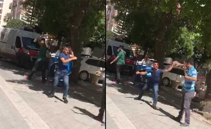 Adana’da motosiklet ve otomobil sürücülerinin park nedeniyle sopalı ve kemerli