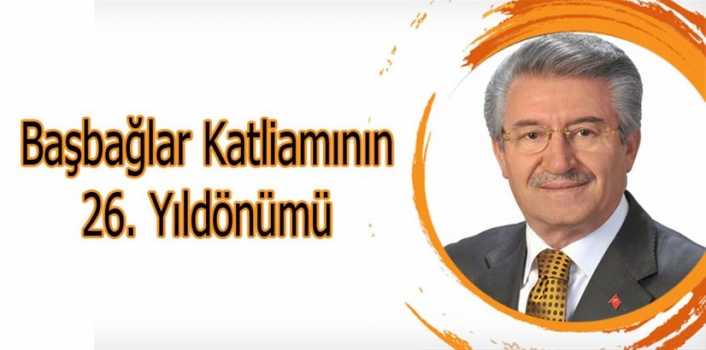 Başbağlar Katliamının 26.Yıldönümü dolasıyla 21.23.24.26. dönem Erzincan Milletvekili Sebahattin Karakelle,