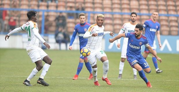 Kardemir Karabükspor, lig'in 20. haftasında sahasında konuk ettiği Aytemiz Alanyaspor'u