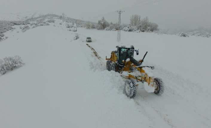 Erzincan’da hafta boyunca etkisini sürdüren kar yağışının ardından Erzincan İl