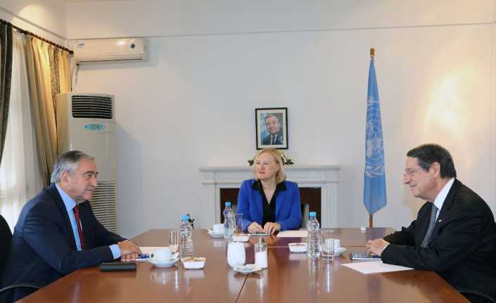 KKTC Cumhurbaşkanı Mustafa Akıncı ile Rum Yönetimi Lideri Nikos Anastasiadis’in