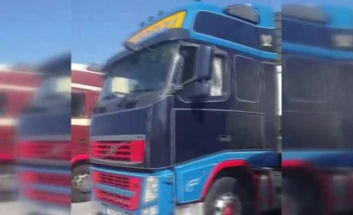 Mersin’de gelen sebze ve meyve yüklü tırlar, KKTC’de tarım dairesini