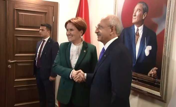 CHP Genel Başkanı Kemal Kılıçdaroğlu ve İYİ Parti Genel Başkanı