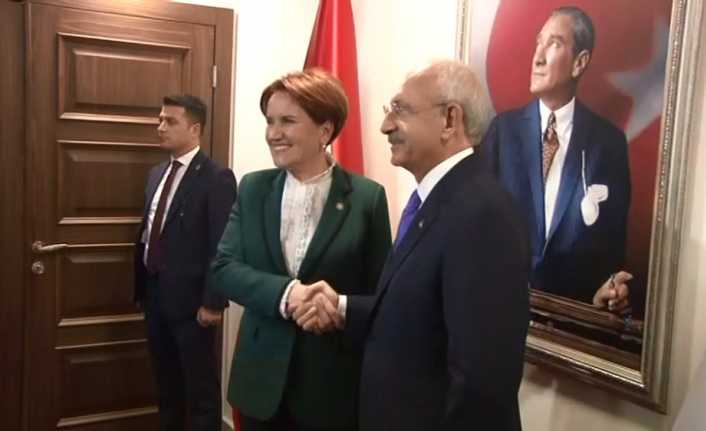 CHP Genel Başkanı Kemal Kılıçdaroğlu ile İYİ Parti Genel Başkanı