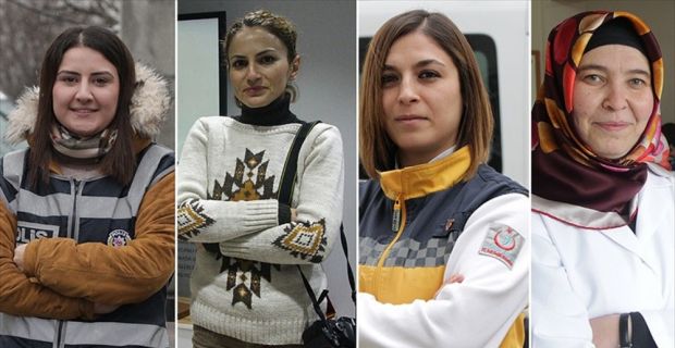 Çalışma hayatına atılan ve zorlukların üstesinden gelen kadınlar, bir yandan