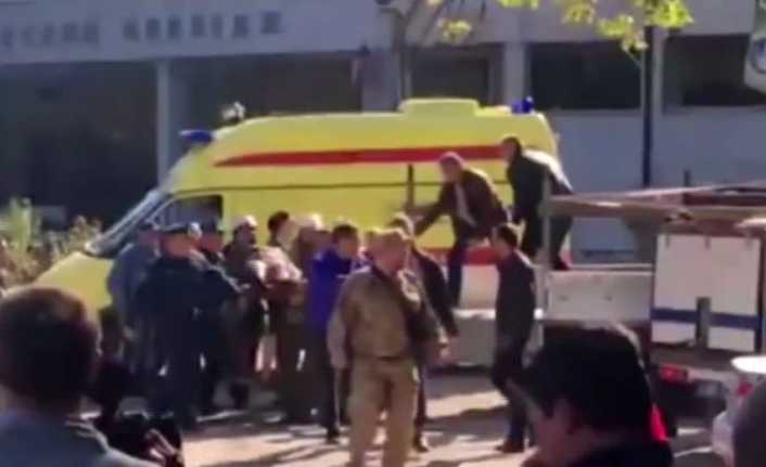 Kırım’ın doğusundaki Kerç şehrinde bir okulda gerçekleştirilen terör saldırısında 18