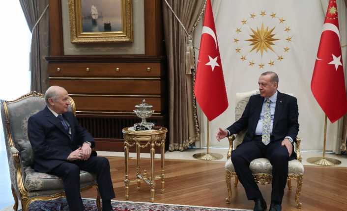 Cumhurbaşkanı Recep Tayyip Erdoğan ile MHP Genel Başkanı Devlet Bahçeli