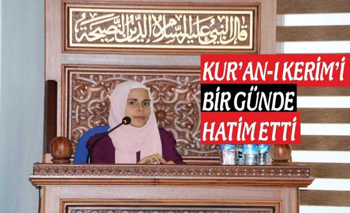 Erzincan İl Müftülüğü bünyesindeki Sümbül Valide Sultan Kız Kur’an Kursunda