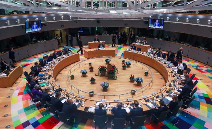 Belçika’nın başkenti Brüksel’de düzenlenen AB Liderler Zirvesi’nin 2’nci günü oturumu